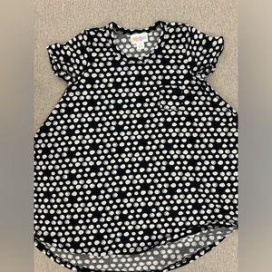 Lularoe toddler size 2 black and white dress